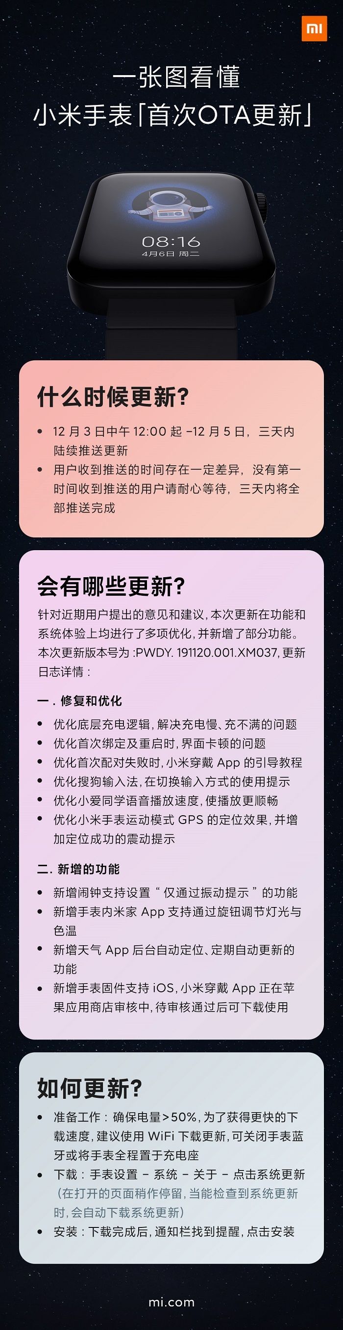 小米智能手表最新动态更新